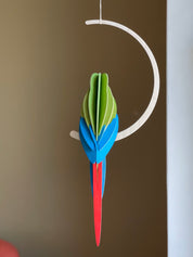 Pappagallo Great Green Macaw 26 cm – Decorazione Tropicale in Legno | Lovi