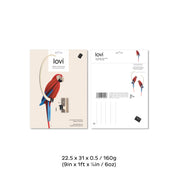 Lovi Pappagallo Scarlet Macaw Bright Red 26cm – Decorazione Tropicale in Legno | Lovi