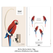 Pappagallo Scarlet Macaw Bright Red 50 cm – Decorazione Tropicale in Legno | Lovi