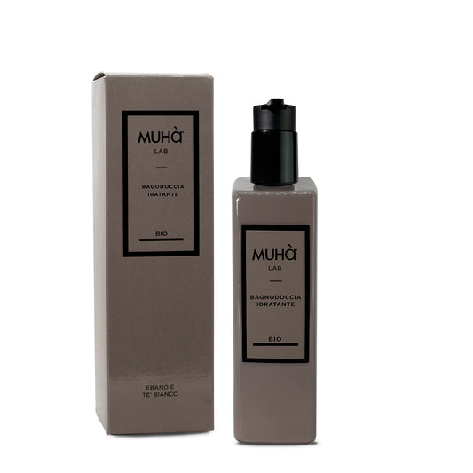 Bagnodoccia Ebano e Tè Bianco – Argan & Calendula | Fragranza Legnosa, Fresca e Rinfrancante | Pelle Morbida & Protetta | Muhà