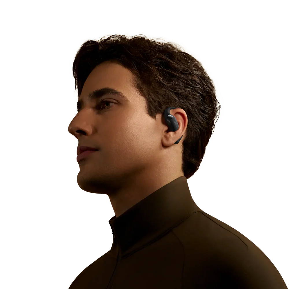 OpenFit 2+ Nero – Auricolari open-ear True Wireless con audio Dolby e multipoint | SHOKZ