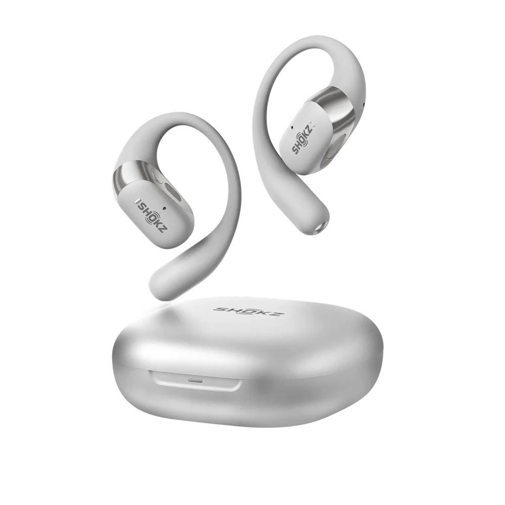 OpenFit 2+ Grigio – Auricolari open-ear True Wireless con audio Dolby e multipoint | SHOKZ