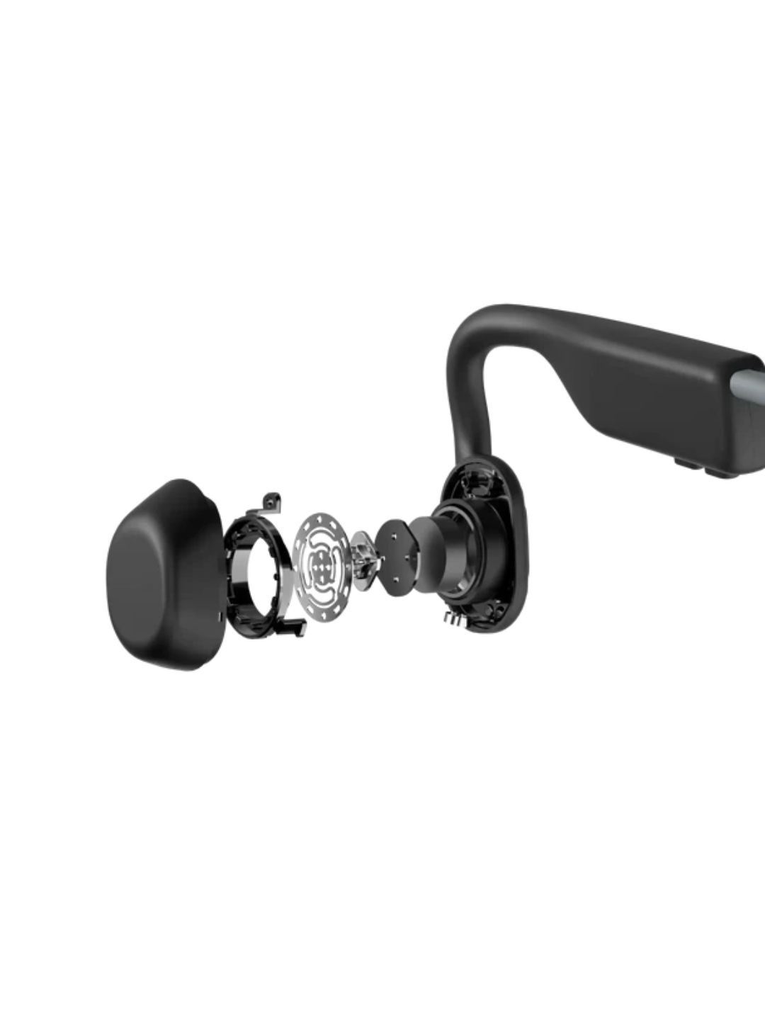OpenMove Grigio – Auricolari open-ear Bluetooth a conduzione ossea, leggeri e versatili | SHOKZ