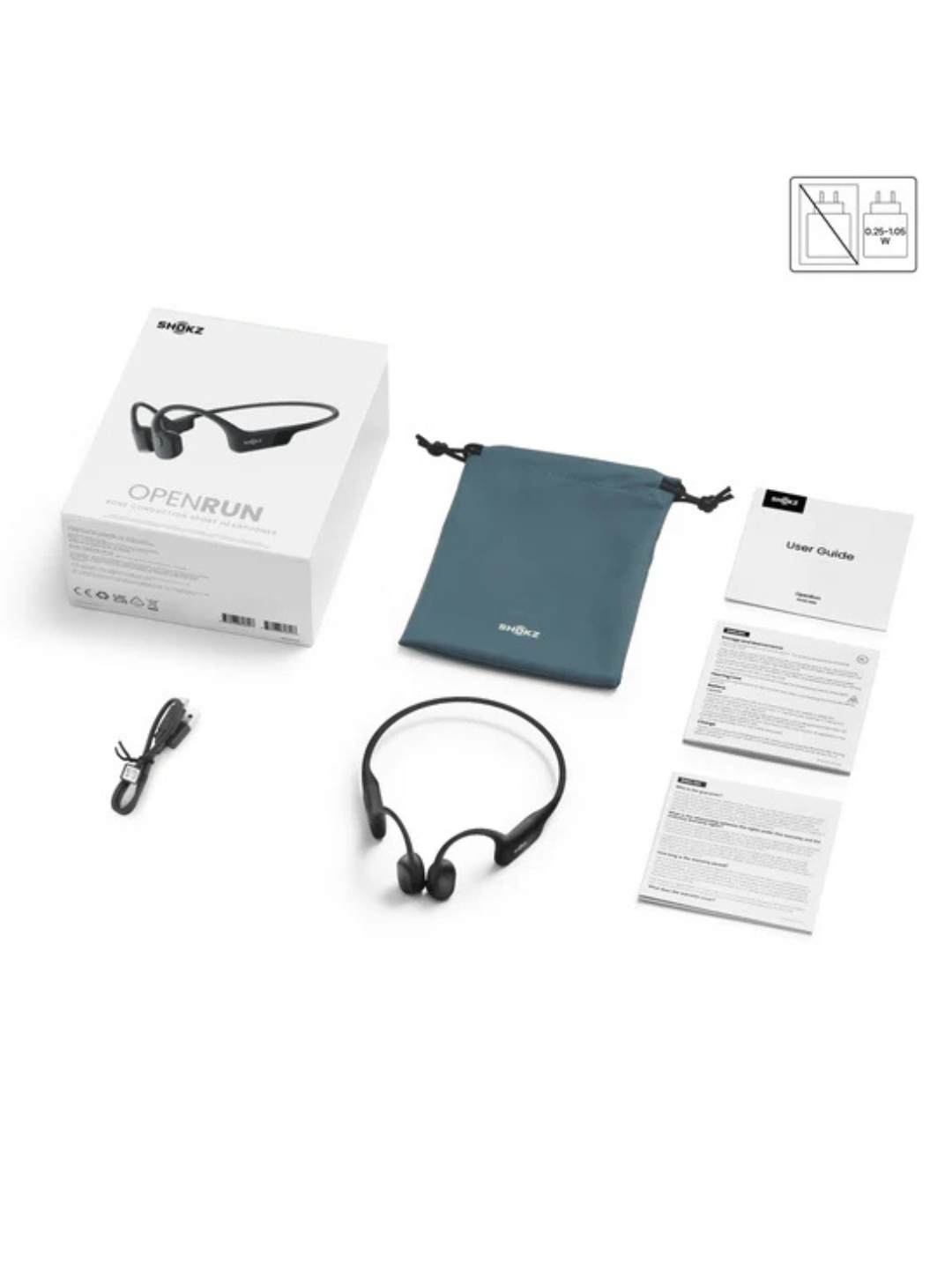 OPENRUN Black – Auricolari sportivi a conduzione ossea, orecchio libero | SHOKZ