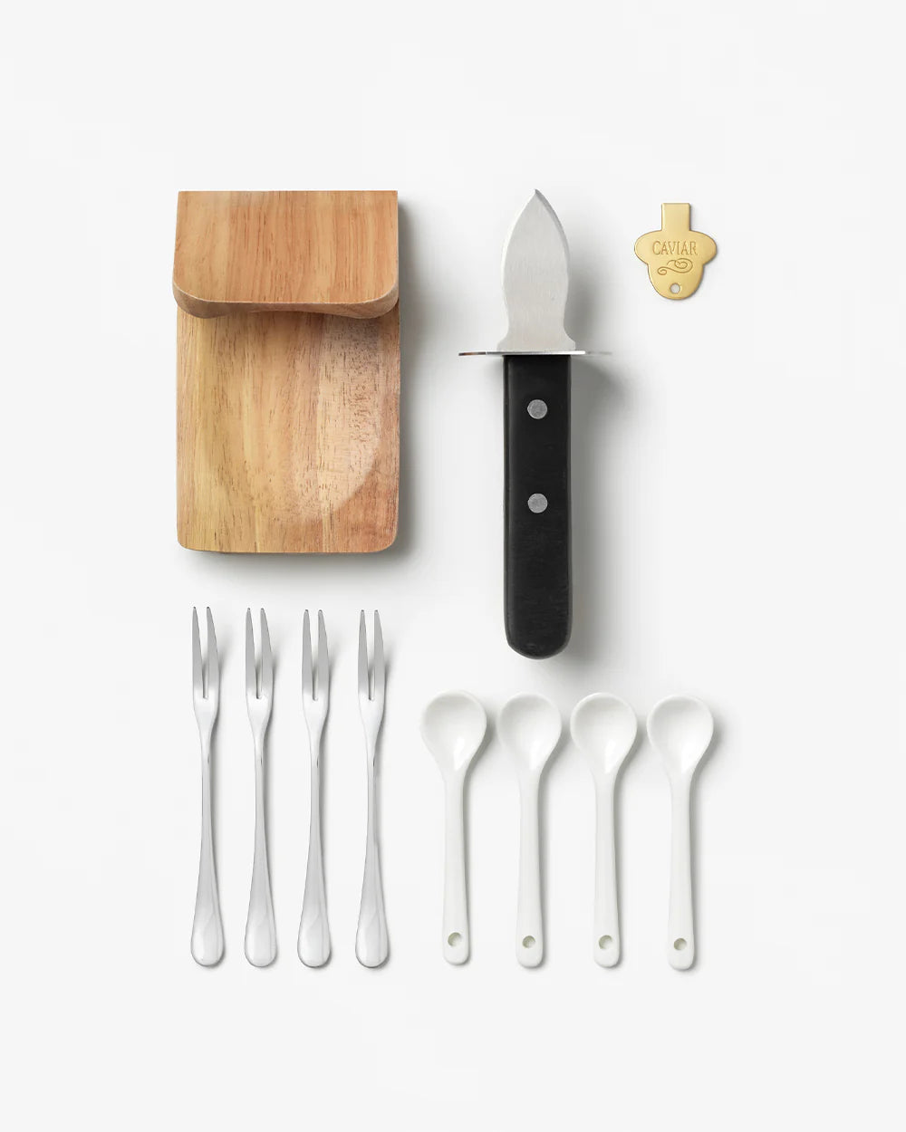 Set ostriche e caviale professionale – kit servizio gourmet | Printworks