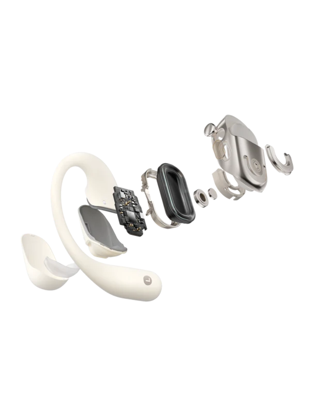 OpenFit 2 Beige – Auricolari open-ear True Wireless con bassi potenziati | SHOKZ