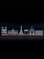 Sbam Design Skylight Parigi – Lampada in plexiglas e legno, design moderno