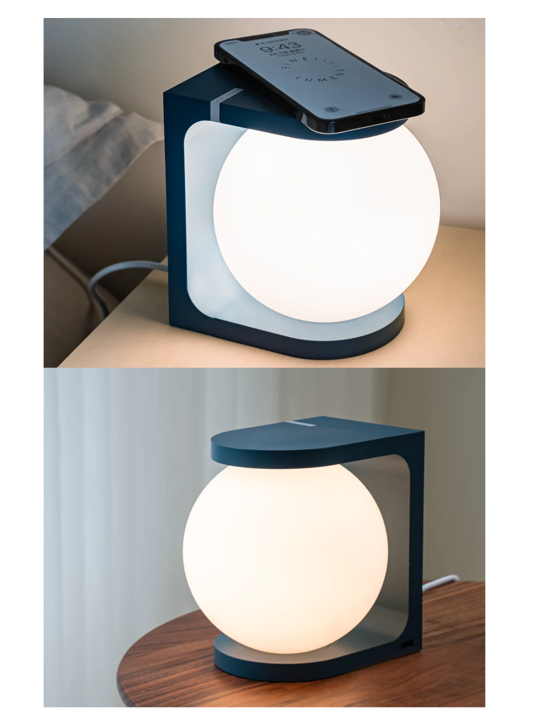 PLAT Table Lamp – Lampada da tavolo elegante con ricarica wireless | Fine Lumens