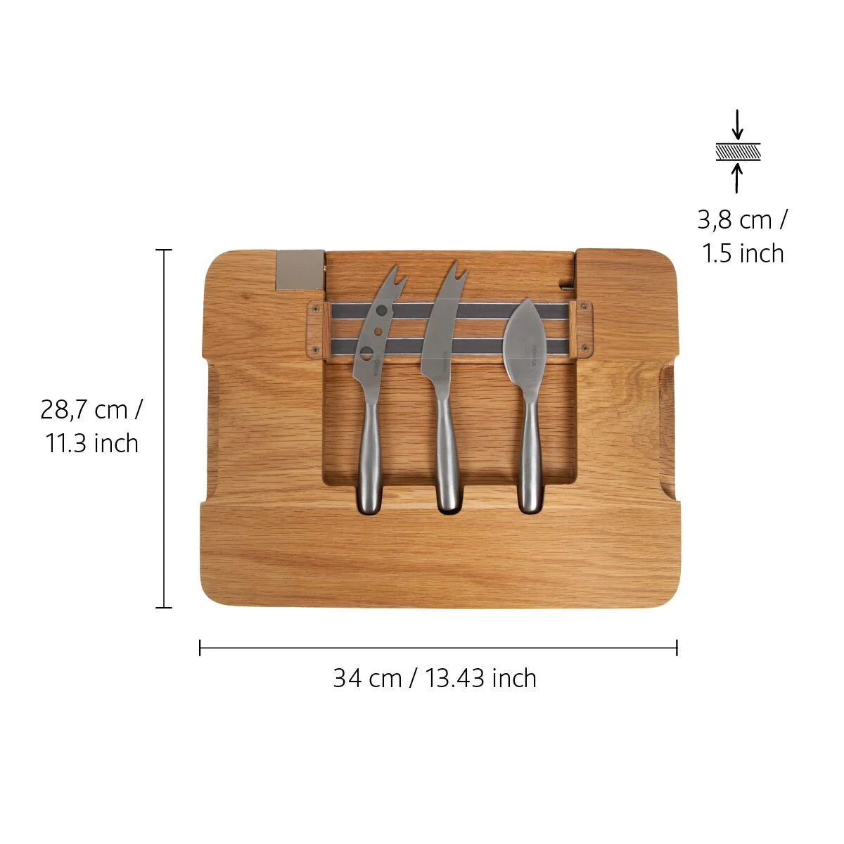 Set Formaggi Party – Coltelli e Tagliere da Portata | BOSKA