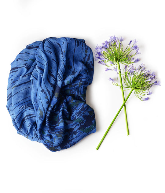 Foulard Bamboo “Pollock” – Arte contemporanea & fibra bambù | InnBamboo