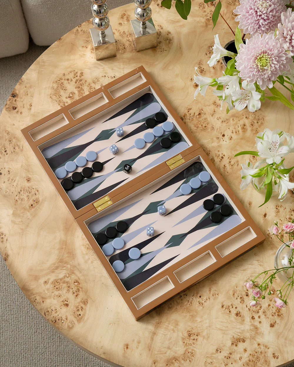 Lacquered Backgammon – Set elegante da tavolo in legno laccato | Printworks