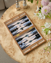 Lacquered Backgammon – Set elegante da tavolo in legno laccato | Printworks