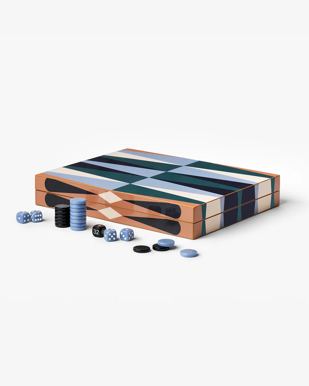 Lacquered Backgammon – Set elegante da tavolo in legno laccato | Printworks