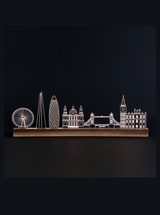 Sbam Design Skylight Maxi Londra– Lampada in plexiglas e legno, design moderno