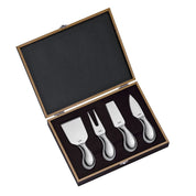 Piave Set 4 Coltelli per Formaggio – Utensili per Taglieri, Aperitivi e Degustazione | Cilio