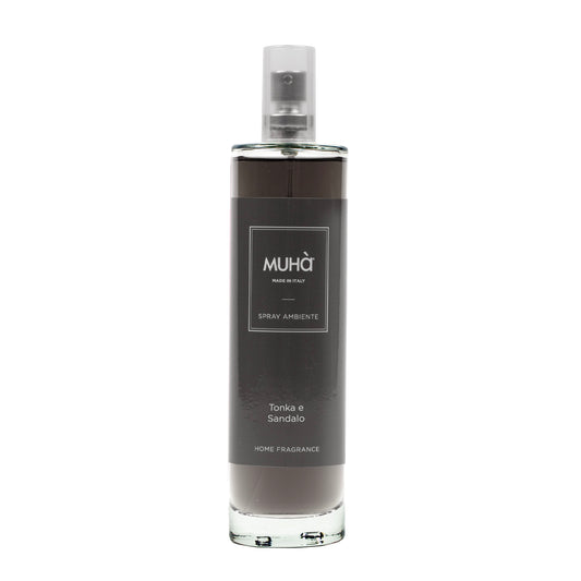 Spray Ambiente Tonka e Sandalo 100ml – Freschezza e Profondità in Fragranza di Lusso | MUHA