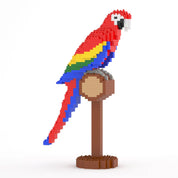 Scarlet Macaw 01S, Scultura di Mattoncini - Set di costruzione | Jekca