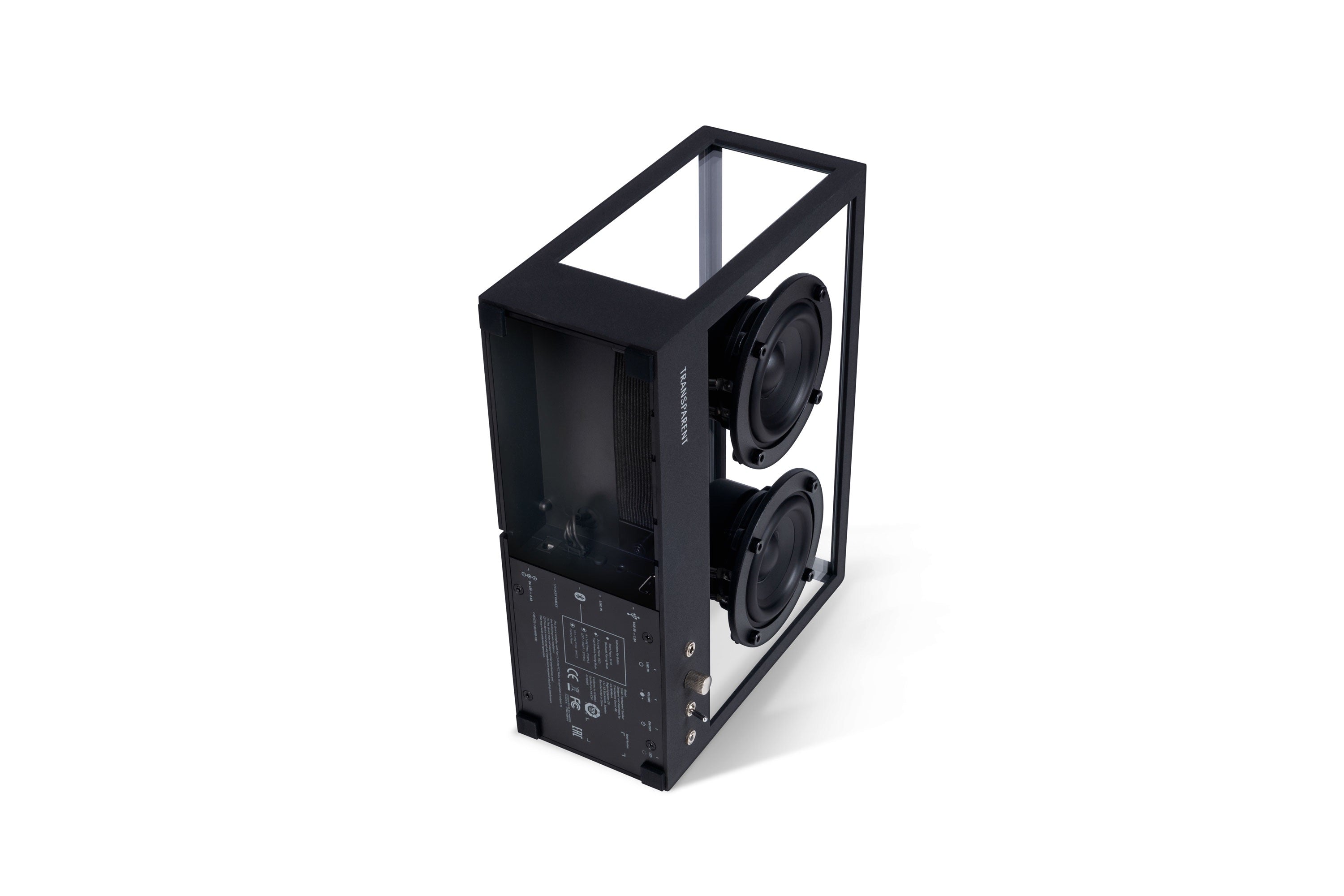 Small Transparent Speaker – Nero | Design Minimal e Suono Hi-Fi