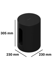 Sub Mini Black – Subwoofer Compatto Wireless per Bassi Potenti | Sonos