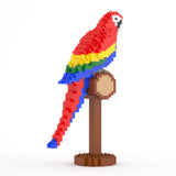 Scarlet Macaw 01S, Scultura di Mattoncini - Set di costruzione | Jekca