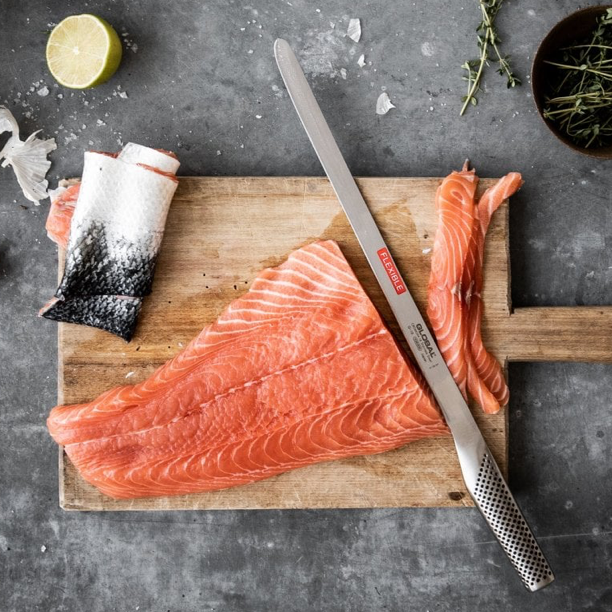 Global G‑10 Slicer 31 cm | Ham & Salmon affettatrice flessibile
