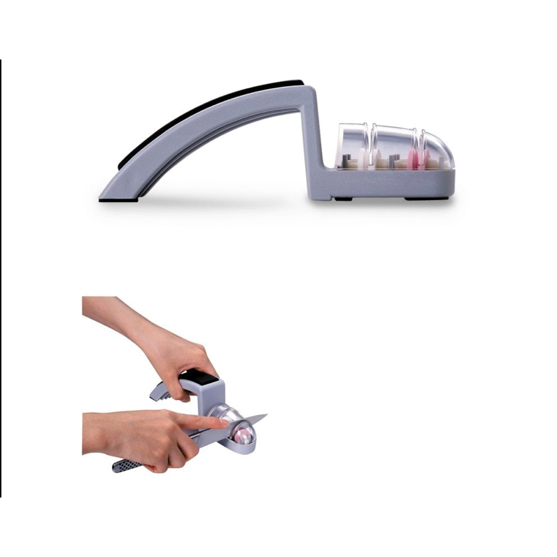 Global MinoSharp SH‑220/GB Shinkansen Sharpener – 2 fasi ceramiche, bordo costante – Global