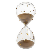 Clessidra Galbiati Milano Incanto – vetro borosilicato a pois, sabbia oro, 10 minuti