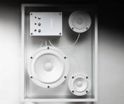 Transparent Speaker White + Wi‑Fi Module – Audio Multiroom Trasparente