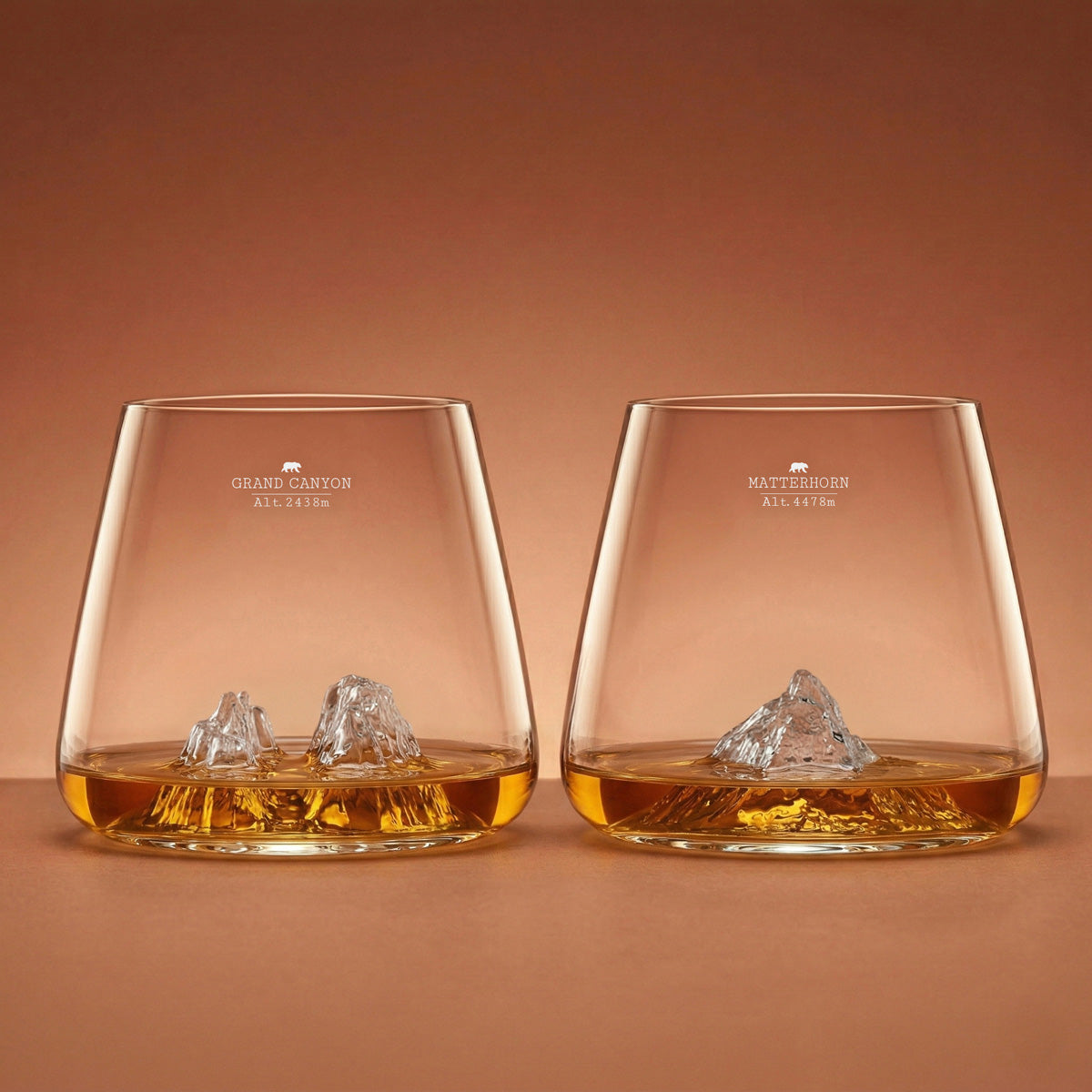 Set 2 Bicchieri TOPOGRAPHIC – Rilievi 3D | Alaskan Maker
