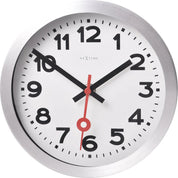 Station Numbers Ø19 cm – Orologio tavolo/parete silenzioso design iconico White | NeXtime