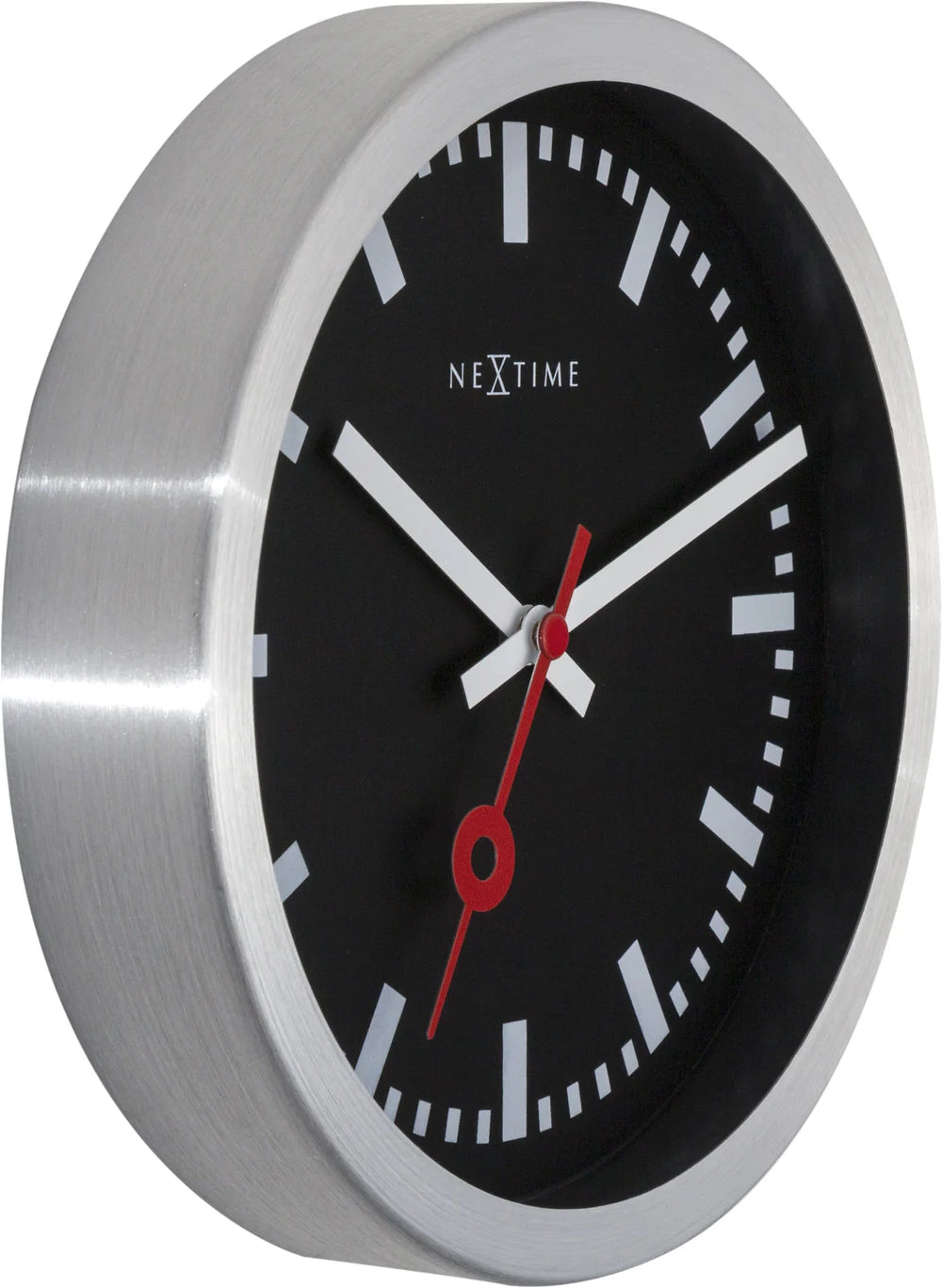 Station Stripe Ø35 cm – Orologio tavolo/parete silenzioso – Design iconico | NeXtime
