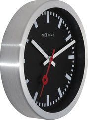 Station Stripe Ø35 cm – Orologio tavolo/parete silenzioso – Design iconico | NeXtime