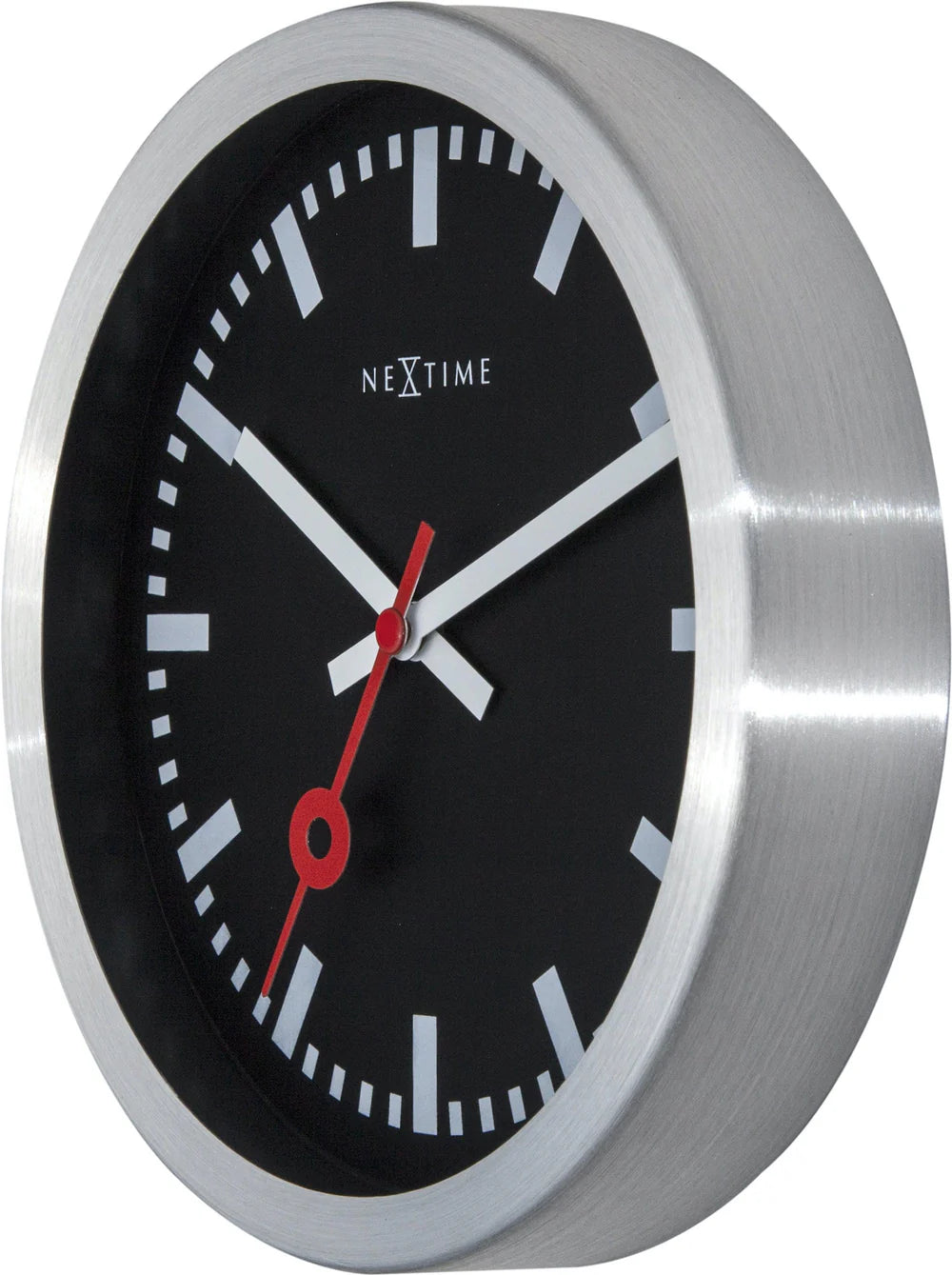 Station Stripe Ø35 cm – Orologio tavolo/parete silenzioso – Design iconico | NeXtime