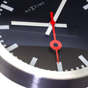 Station Stripe Ø19 cm- Orologio tavolo/parete silenzioso – Design iconico | NeXtime