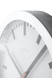 Station Stripe Ø19 cm – Orologio tavolo/parete silenzioso design iconico White | NeXtime