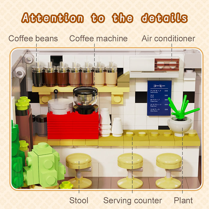 Summer Breeeze Coffee Shop 1116pz. – Set costruzioni caffetteria | CaDA
