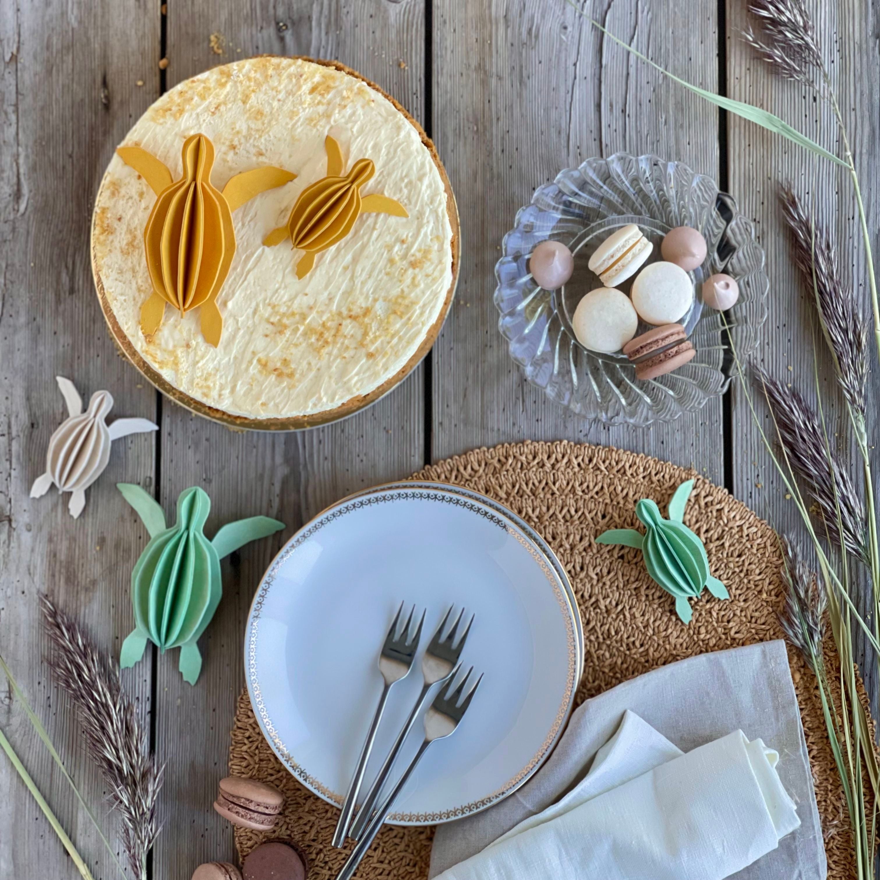 Lovi Sea Turtle – Tartaruga Decorativa in Legno Mint Green | Lovi
