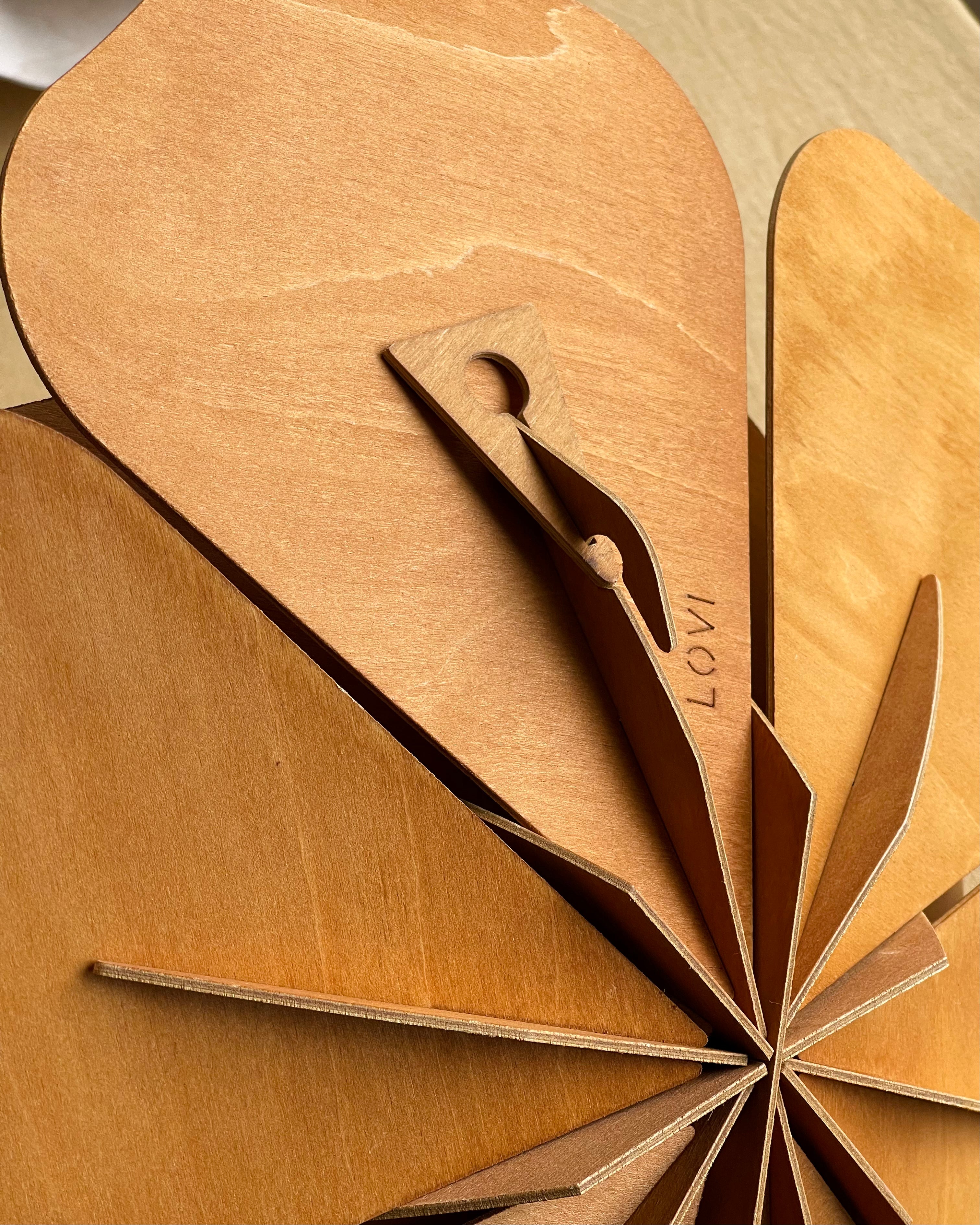 Lovi Decor Flower – Fiore Decorativo in Legno Honey Yellow | Lovi