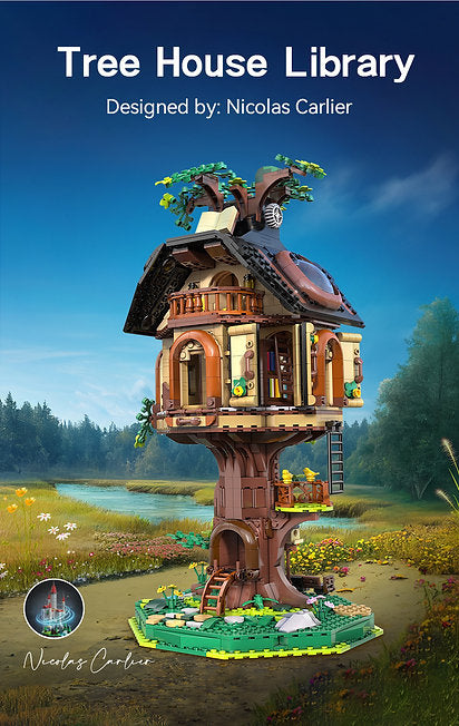 Tree House Library – Set costruzioni casa sull’albero 1808pz. | CaDA