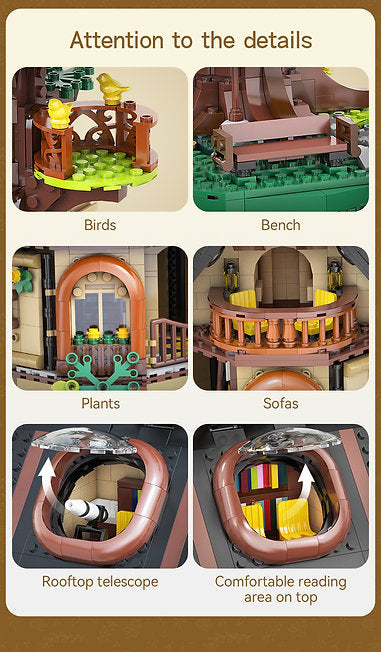 Tree House Library – Set costruzioni casa sull’albero 1808pz. | CaDA