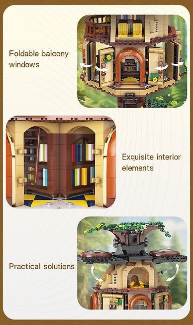 Tree House Library – Set costruzioni casa sull’albero 1808pz. | CaDA
