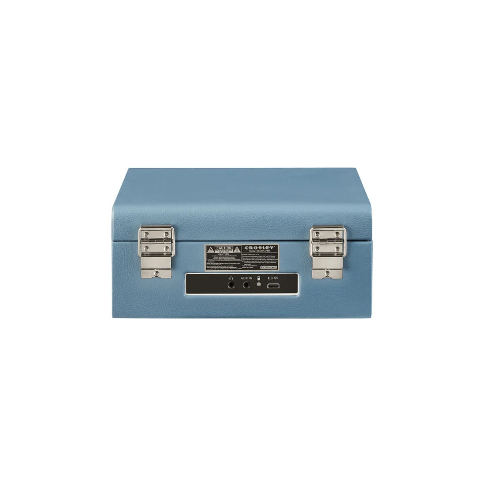 Voyager Washed Blue – Giradischi con CD, Bluetooth e radio FM | Crosley