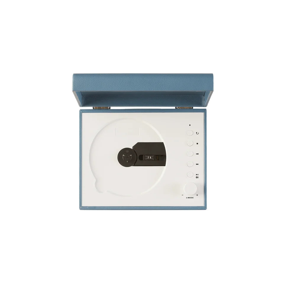 Voyager Washed Blue – Giradischi con CD, Bluetooth e radio FM | Crosley