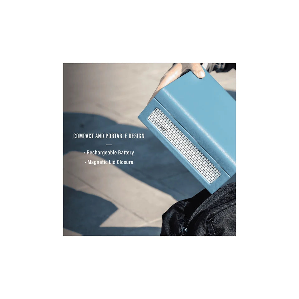 Voyager Washed Blue – Giradischi con CD, Bluetooth e radio FM | Crosley