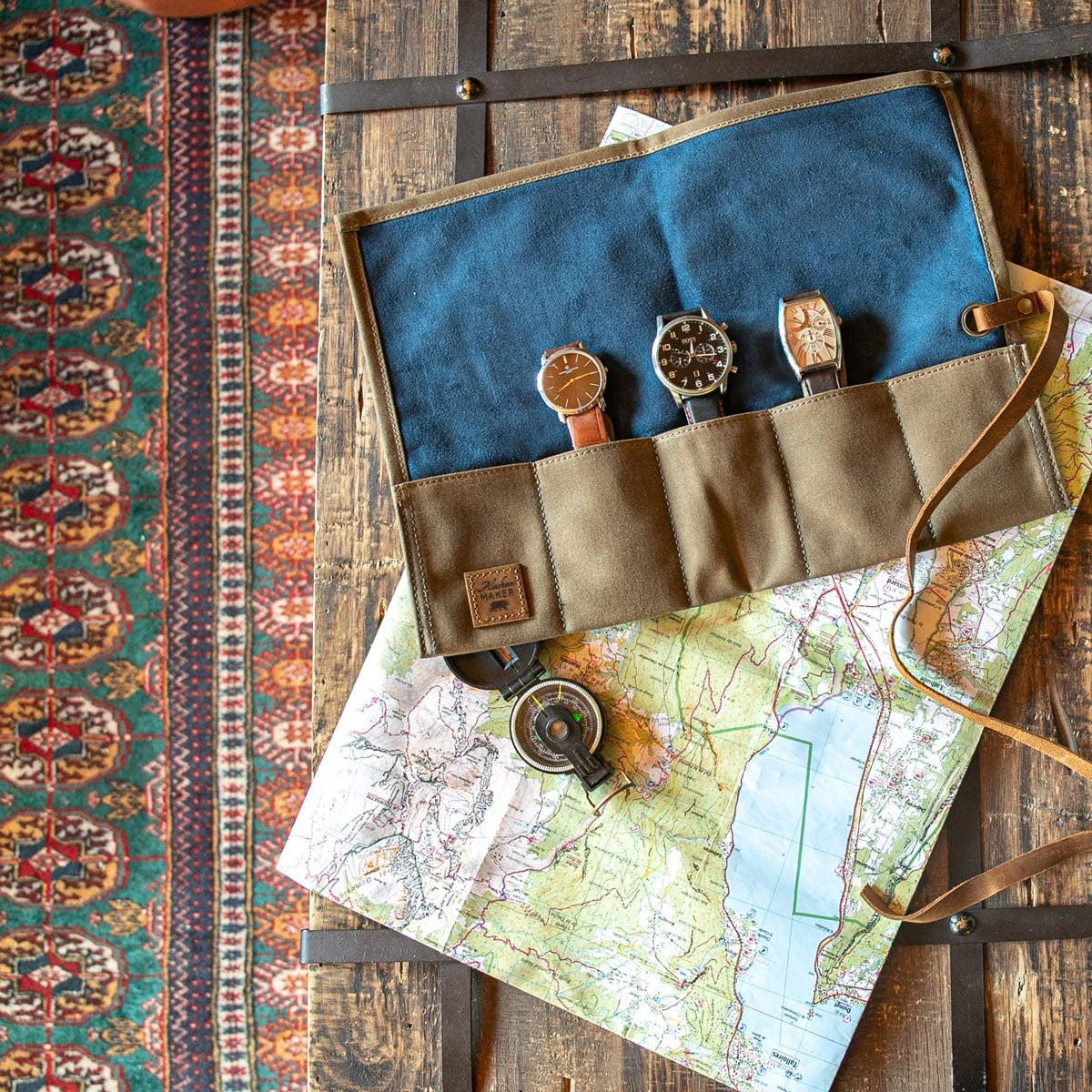 Custodia Portaorologi WOODCHUCK – Rotolo da Viaggio | Alaskan Maker