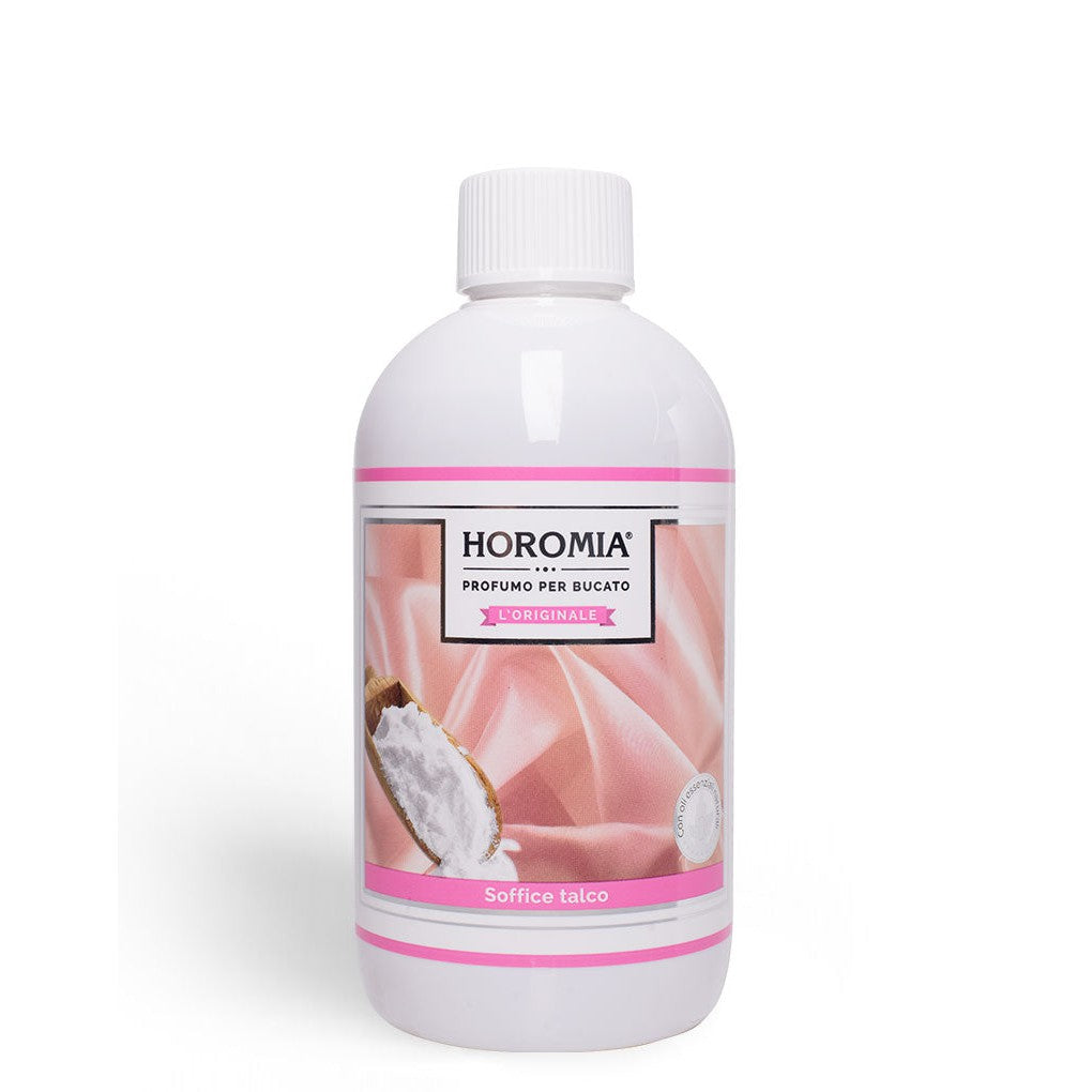 Profuma Bucato Soffice Talco – Essenza Concentrata 50/250/500ml con Fragranza Delicata e Persistente | Horomia
