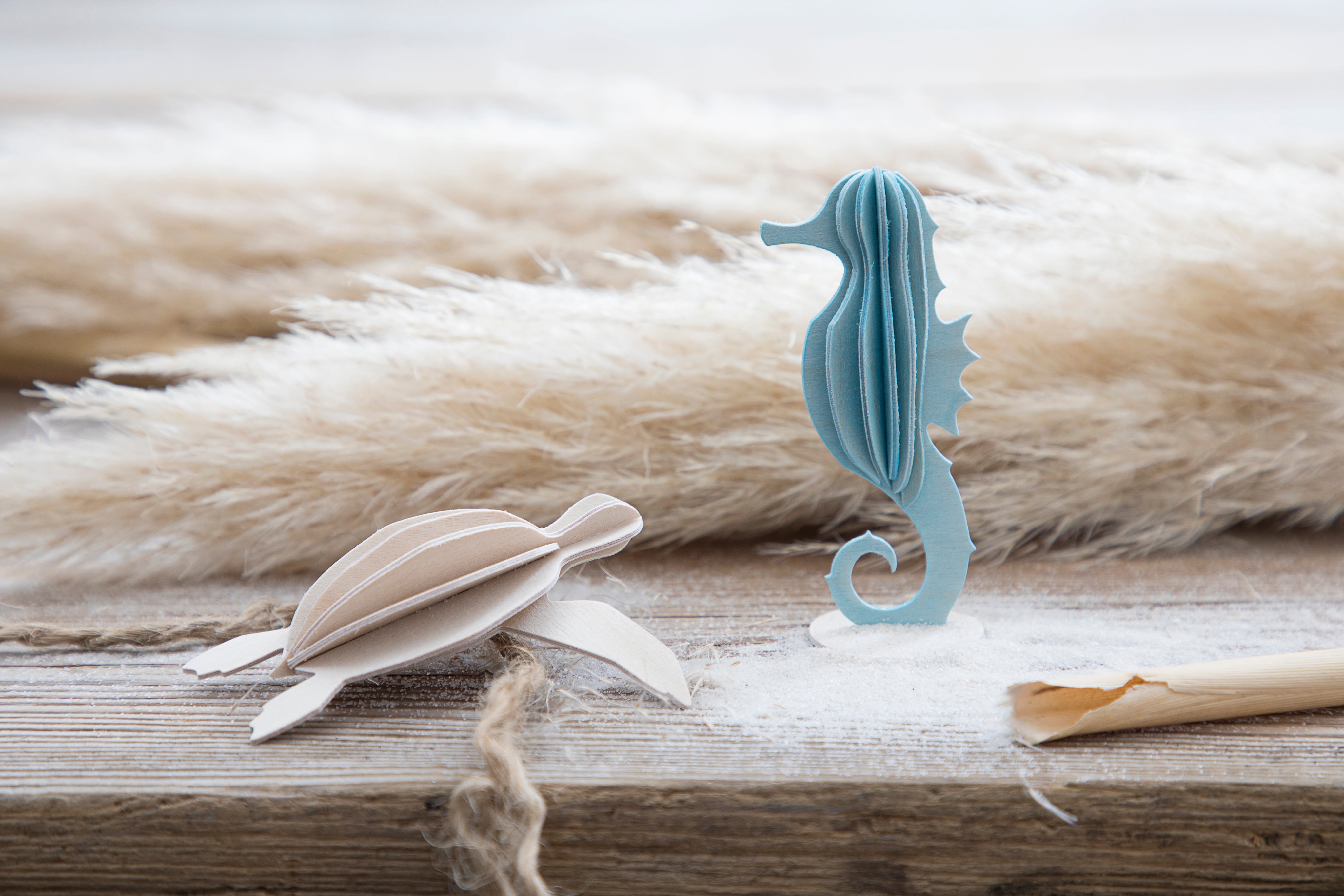 Lovi Sea Turtle – Tartaruga Decorativa in Legno Mint Green | Lovi