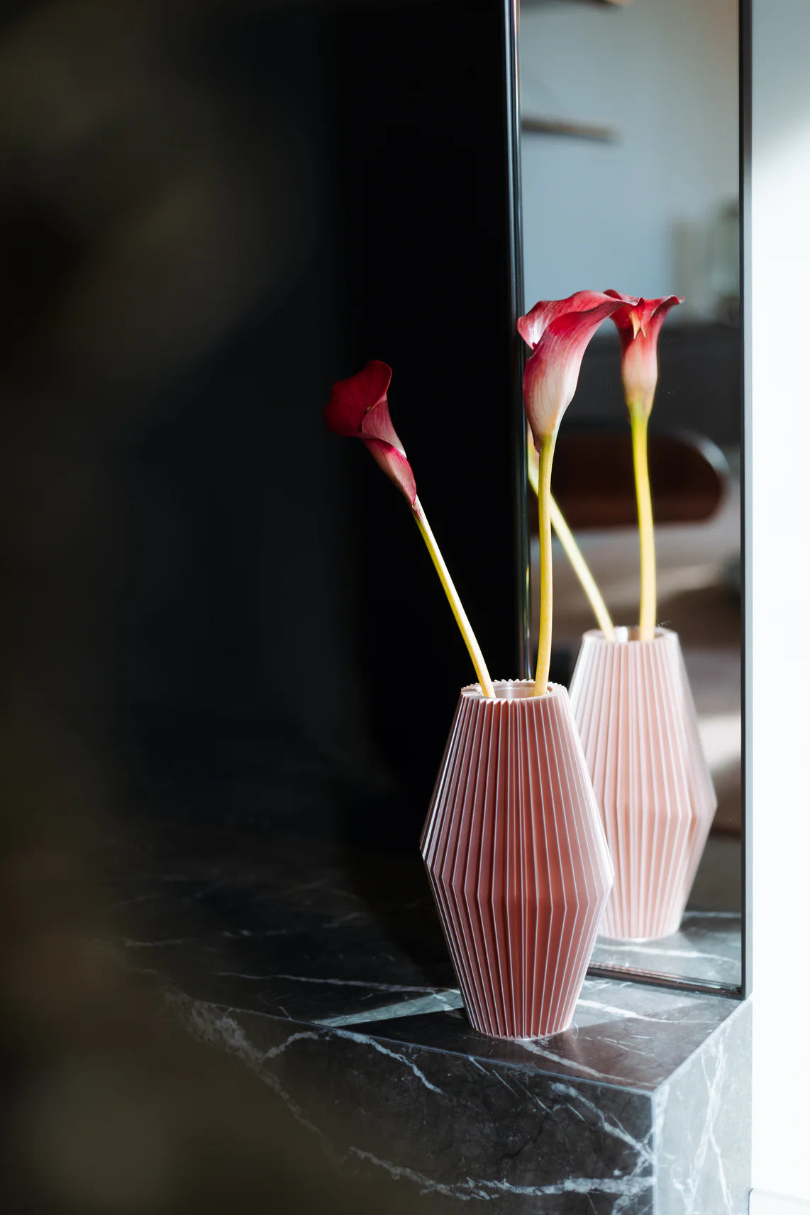 ZAIRA Malva M – Vaso portafiori geometrico | Yliaca