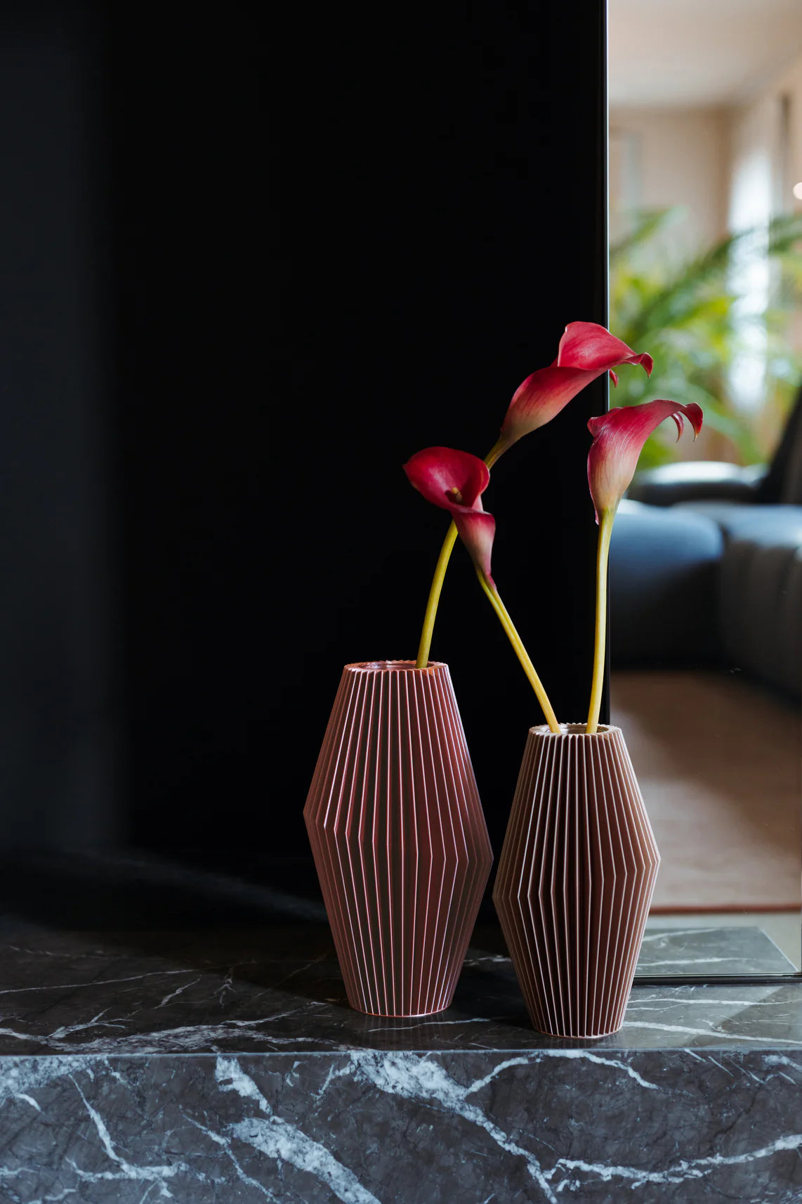 ZAIRA Malva M – Vaso portafiori geometrico | Yliaca