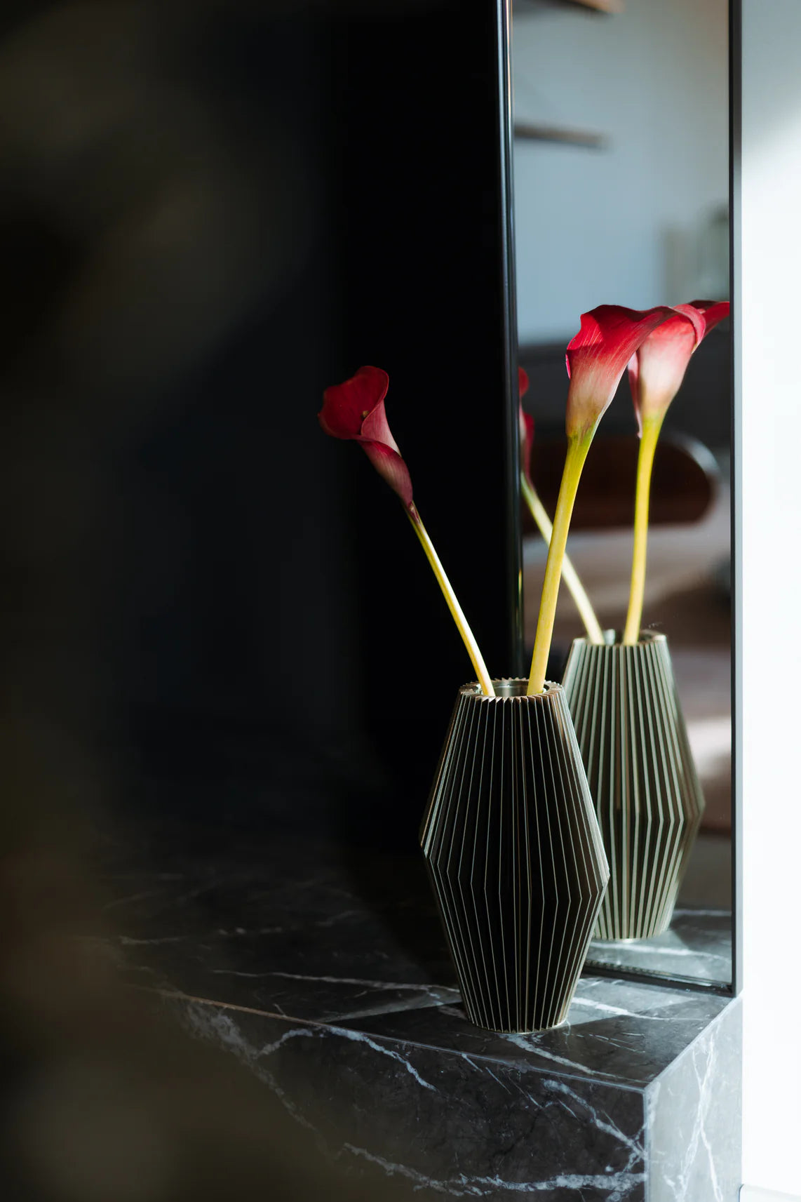 ZAIRA Oliva S – Vaso portafiori geometrico | Yliaca